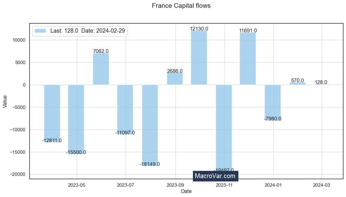 France capital flows