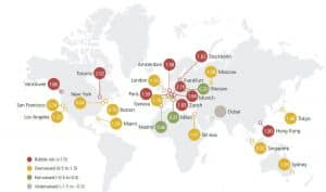 Global Real Estate map